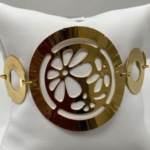 Fancy Italian Disk Bracelet